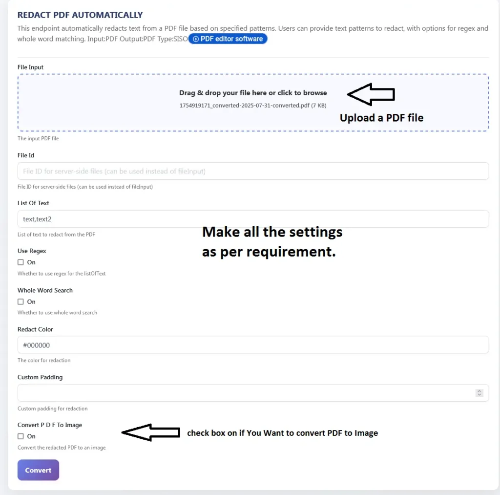 PDF Document Redaction