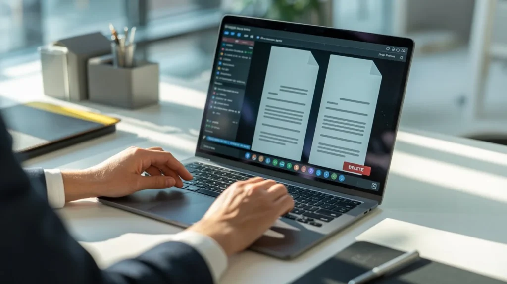 how to remove blank pages from a pdf document